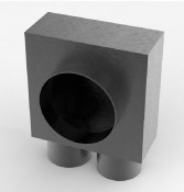 Plenum per valvola a 90° 2 x 75 in - DN 125 out Plenum per valvola a 90° 2 x 75 in - DN 125 out